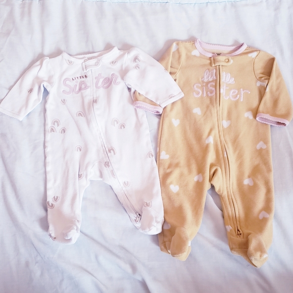 3 Month Girls Little Sister Sleeper Bundle - Picture 1 of 4